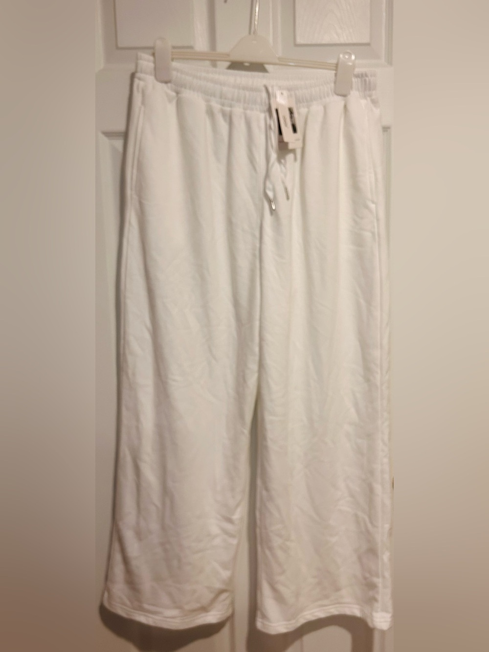 NWT Women’s Lomon White Drawstring Lounge Pants Size XL